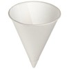 Solo 42R-2050 4.25 oz. White Paper Cone Cup Rolled Rim 5000 / CS