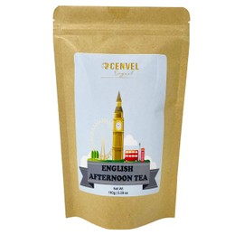 CENVEL®️ English Afternoon Tea | City of London Scenes Loose-Leaf Black Tea in Resealable Pouch | Great Gift for Loved Ones (150g, London Big Ben)