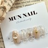 [Christmas] Shine Snowball Nail Tips - Round / [크리스마스]샤인스노우볼 네일팁