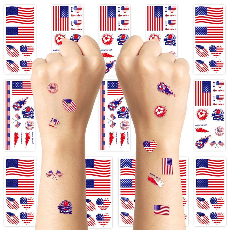 16PCS 2026 World Cup Temporary Flag Tattoos for Fans, United