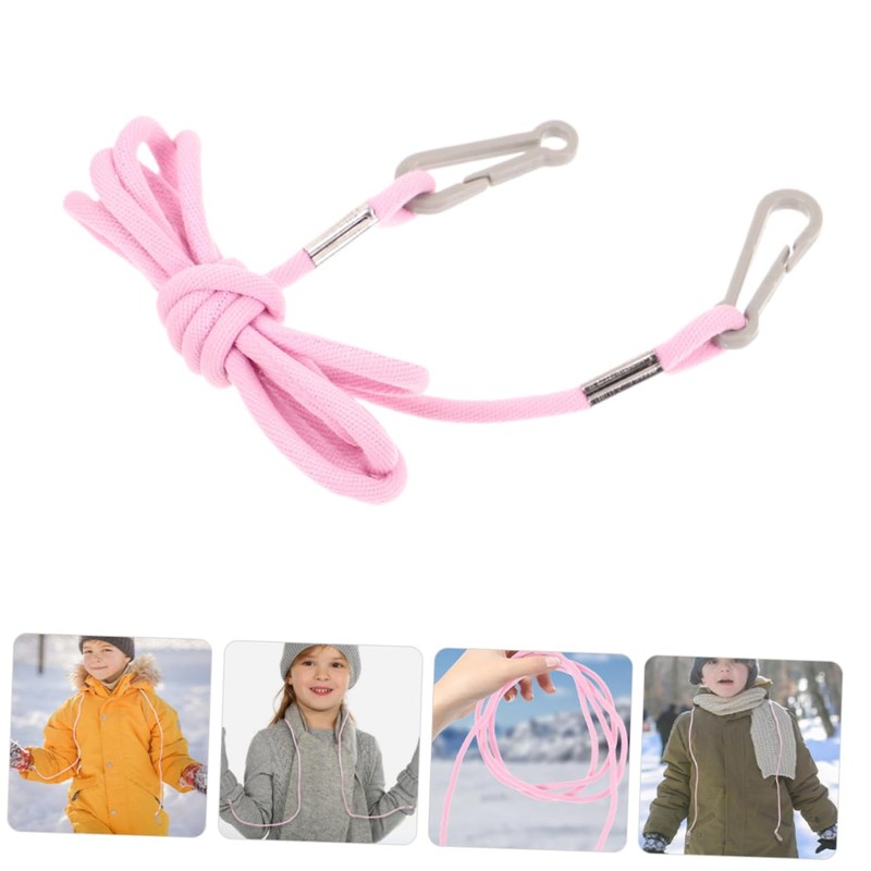 Hohopeti Elastic Winter Mitten Clips for Kids with Clip-holder Rope