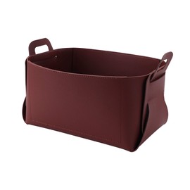 Leather Valet Tray, Jewelry Tray, Catchall Tray, Desktop Storage Organizer，Bedside Caddy for Men Key Wallet Watch Coin Phone Change,Candy Holder Sundries Tray,Convenient for Travel (06 Red 1)