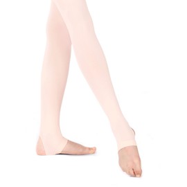 Avrigirl Ballet Pink Women Stirrup Dance Tights for Gymnastics, Cheerleading, School, 60D