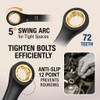 ironcube Ratcheting Wrench Set For Men: 16-Piece Metric & SAE