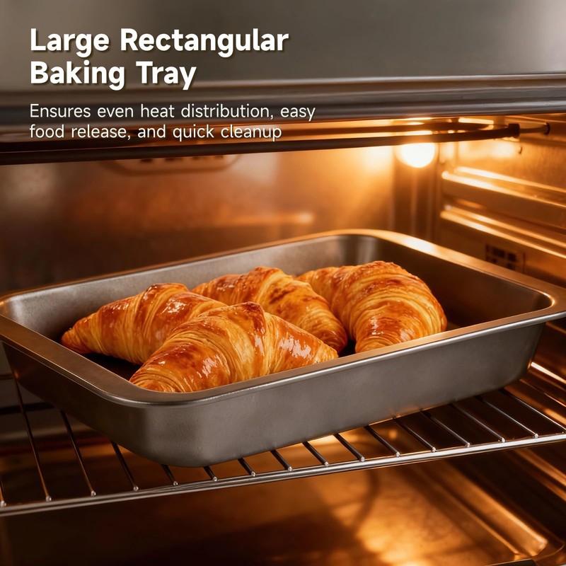 2 PCS 9x13 Stainless Steel Baking Pan with Lid &