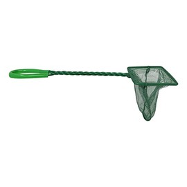 Aquarium Fish Net Fine Mesh Fish Catch Nets With Plastic Handle Quick Catch Fish Net - Green 9/14.5cm HTUK® (Fish Net Small 9cm)