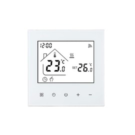 RKHK M4 White Thermostat Smart Wi-Fi Room Thermostat for Water, Underfloor Heating, Digital Heating Thermostats, 230 V, Wall Thermostat, Tuya, Compatible with Alexa, Google Assistant