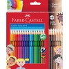 Faber-Castell Colour Grip 112819 Colouring Pencils Set of 24 Including