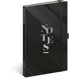NOTIQUE Lined Notebook with Elastic Band, 13 x 21 cm, Approx. A5, Designer Hardcover Notebook, Notepad, Journal, Diary for Adults, Women (Elegant)