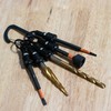 Railer Bit Holder Keychain 5pc - 1/4 inch Hex Shank