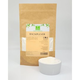 Baking Powder 250 g of the Green Essence - Additive for Baking Cakes - Baking Powder - Food Grade - Sodium Baking Powder - Vegan