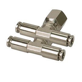 1/4" Npt(F) 1/4" To 1/4" Swivel T-Fitting (2 Pcs) Dot Approved