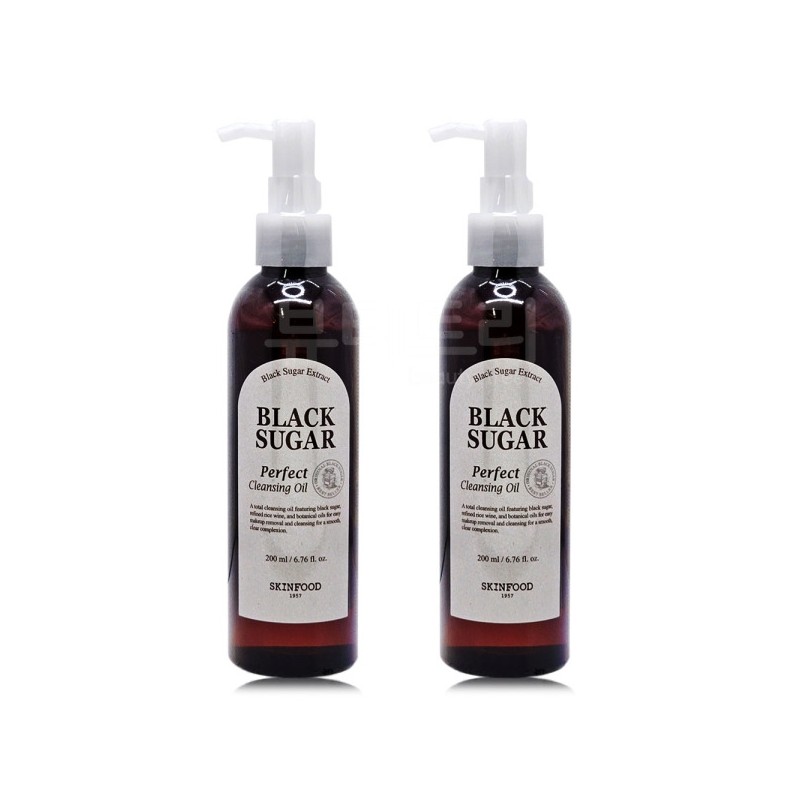 Skinfood Black Sugar Perfect Cleansing Oil 200ml x 2 /