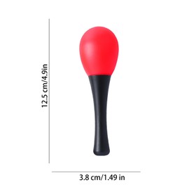 JNAWA 12 Pieces Musical Sand Hammer Egg Shaker Maracas Percussion Musical Sand Shaker Maracas for Kids Educational Toys (5 Colors)