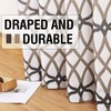 H.VERSAILTEX Natural Linen Blended Geo Curtains Casual Textured Flax Grommet
