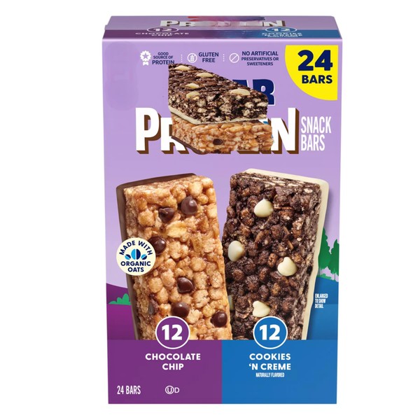 Protein Snack Bars, Gluten Free, Variety Pack, 24 Count (24