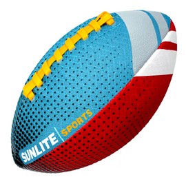 Sunlite Sports Waterproof Football - Water Football, Beach Football, Kids Games, Pool Games, Beach Games, Water Games, Special Grip, Easy Inflating, Lightweight, All-Weather Football