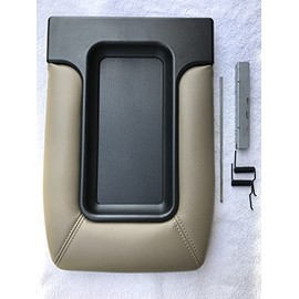 ITEK AUTO Center Console TOP LID Storage ARMREST Complete Assembly TAN Beige FITS 1999-2007 Silverado Sierra Tahoe Avalanche Suburban