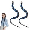 Traziewell Braiding Hair Extension Blue Bridesmaid Hair Accessories Long Braided