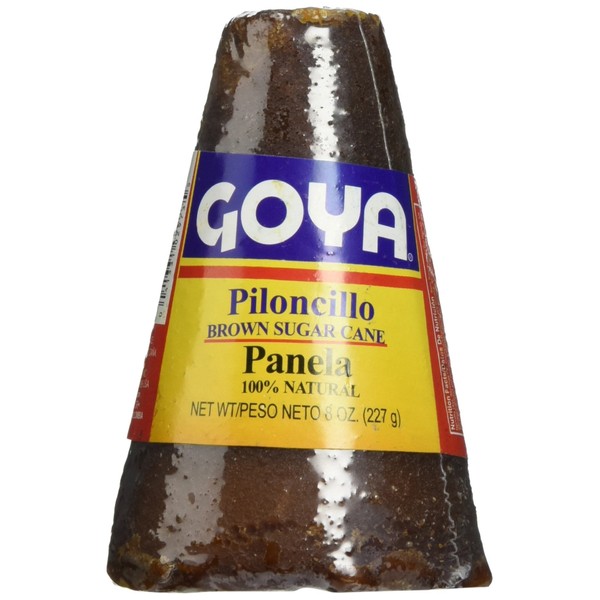 Goya Piloncillo Panela, Brown Sugar Cane 8 Oz (Pack of 2)