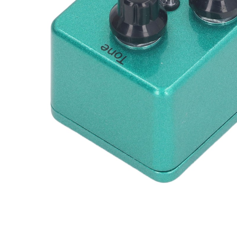 Overdrive Effect Pedal with Drive Level Tone Control Knobs Aluminum