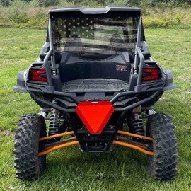 KRX-4 Premium Tactical Flag Rear Window Mesh Dust Screen fits Kawasaki KRX (4 Seater Models only) by GrilleAdz