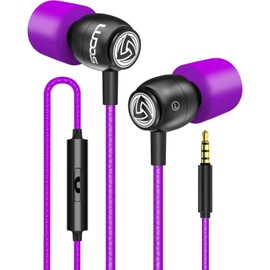 LUDOS Clamor Kopfhörer In Ear - Wired Ohrhörer mit Kabel und Mikrofon, 5 Jahre Garantie, Bass, Premium-Audioqualität, Neuartiger Memory Foam, Verstärktes Kabel, Headphones mit Lautstärkeregler