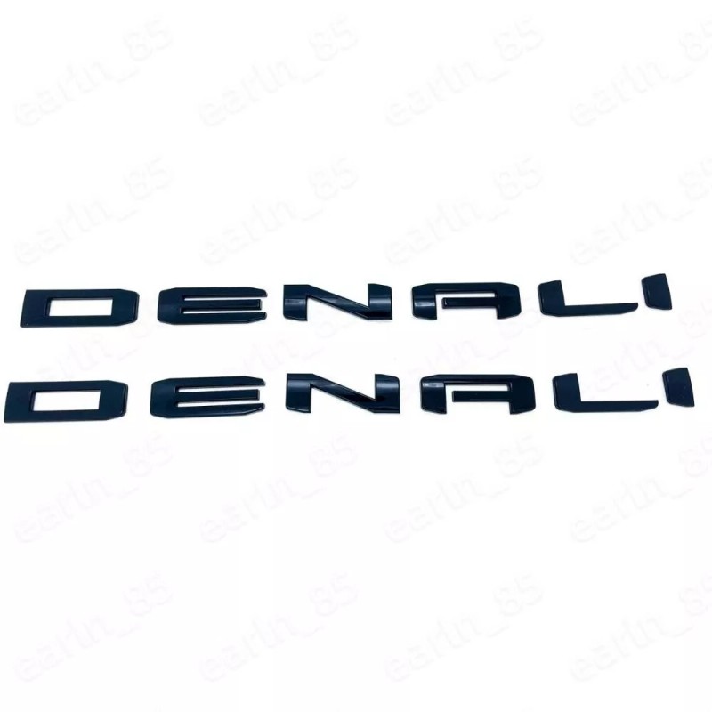 GMC NEW 2pc Door Rear DENALI Emblem Letter Sierra 1500