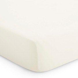 Buybuy Baby by Evolur 1 Piece Mini Crib Solid Fitted Sheet, Fitted Crib Sheet for Standard Mini Crib and Toddler Mattress, Soft and Breathable Crib Mattress Sheet, Machine Washable