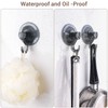 GlobaLink Bathroom Suction Hooks - 2 Pack Reusable Sucker Hooks