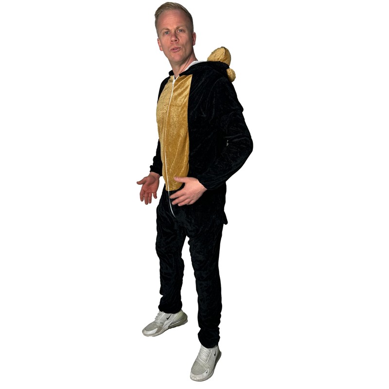 Foxxeo Black Brown Gorilla Costume for Adults, Size: XXXXL