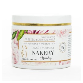Nakery Beauty 6 Vitamins Pressed, Skin Body Oil, Rosé & Romance 3.4 fl oz
