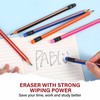 PABLUE Fat, Thick, Strong Triangular Presharpened 2B Pencils, Jumbo Wood