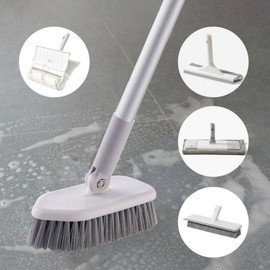 Bathroom floor cleaning brush set, tile moisture removal squeegee pusher, 6 types of clean time all-in-one/cleaning pusher 6 types