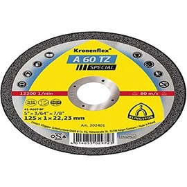 Klingspor A 24 R 13754 Cutting Wheel 100 x 2.5 x 16 mm (1 unit) 125 x 1 x 22,23 mm gerade 1 Stück
