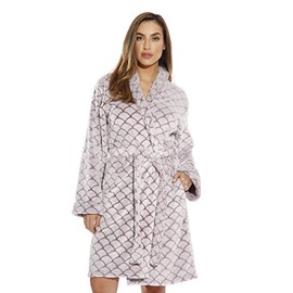 Just Love Kimono Robe Bath Robes for Women 6311-BurgWhite-XL
