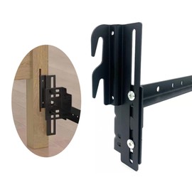 ZhouDaShu 4 Pcs Headboard Adapter Brackets, Bed Frame Bracket Extenders for Headboard, Headboard Adapter Kit for Metal Frame, Headboard Attachment Kit, Bed Frame Hooks Bracket for Headboard