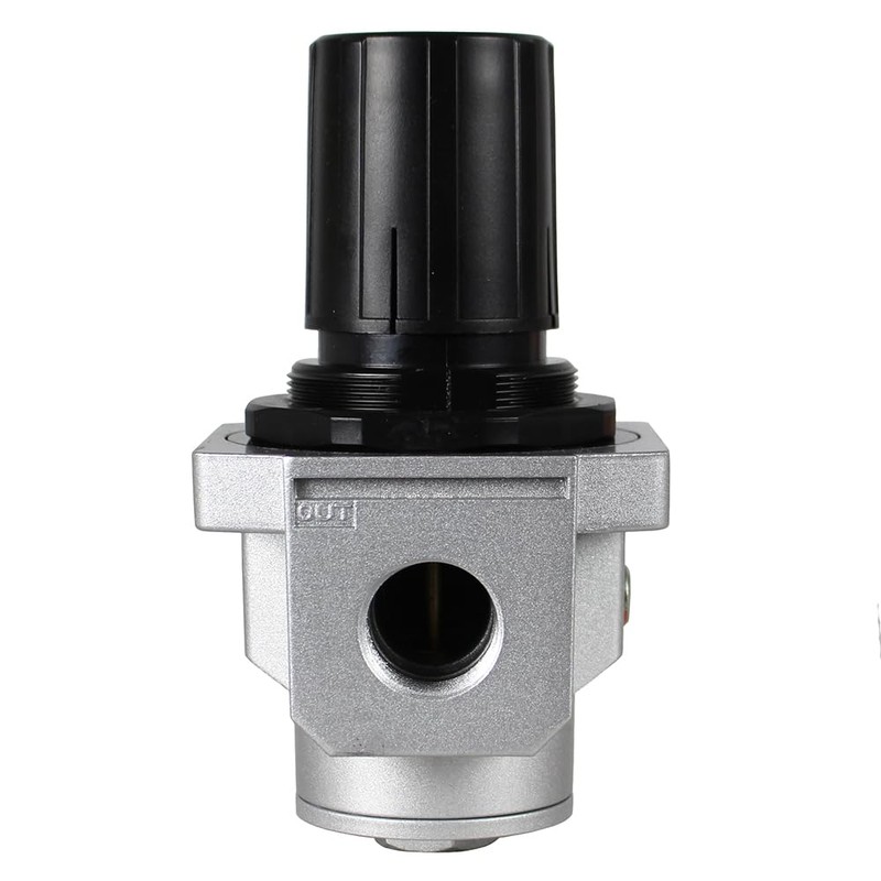 HEAVY DUTY IN-LINE COMPRESSED AIR PRESSURE REGULATOR FOR AIR COMPRESSOR,