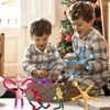 YUESIKJ 6 Pcs Teleskop Saugnapf Giraffe,Saugnapf Spielzeug Kinder Tiere,Spielzeug Roboter