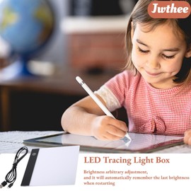 A5 LED Light Box, A5 Tracing Light Table A5 LED Copy Board Light Tracing Drawing Board Portable A5 Diamond Art Painting Light Board Ultra Thin Adjustable for Sketching Animation