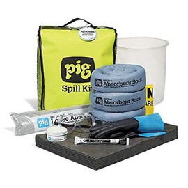 Hi-Viz Oil-Only Truck Spill Kit in See-Thru Bag | 6.5 Gallon Spill Kit for Trucks | Fuel Spill Kit by New Pig, Clear