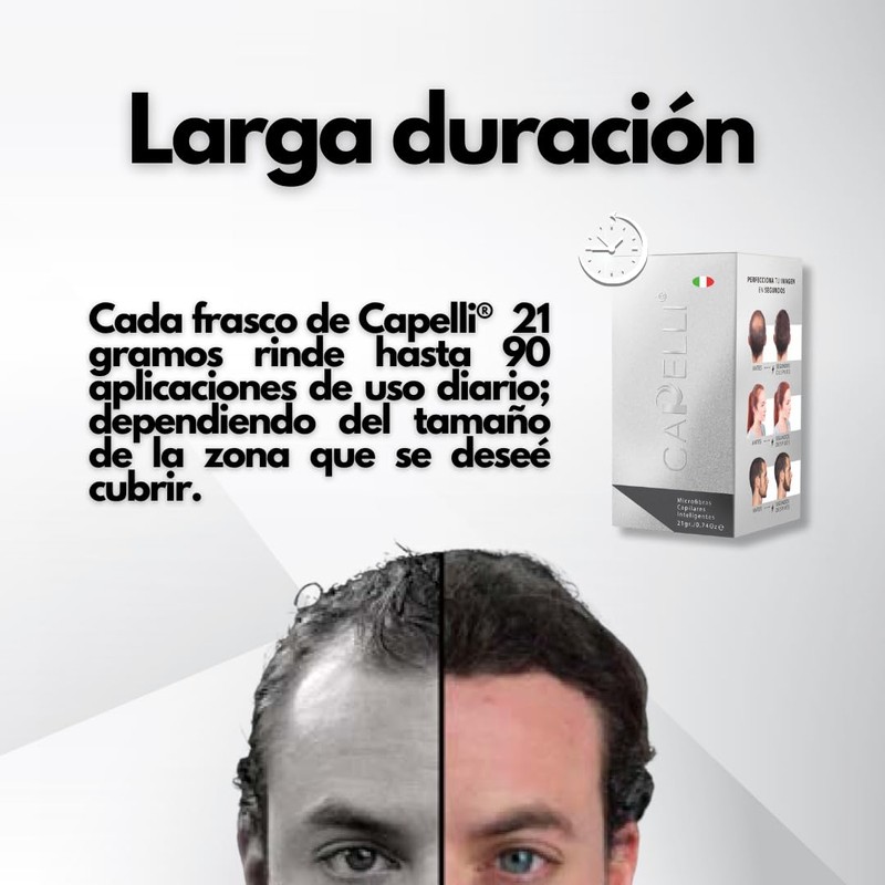 Microfibras Capilares para Pérdida de Cabello, Polvo de Disimulación (Castaño