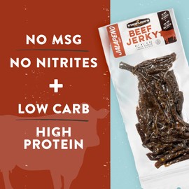 Stripling's Jalapeno Beef Jerky - Family Owned Premium Beef Jerky Snack Packs - Tender Carnivore Snacks Made in the USA, Beef Jerky Gifts for Men - High-Protein Snack Ideal for Jerky Lovers (4-Pack)