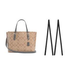 Jiesinlov 2 This Strap is Well Made, Soft, Comfortable and durablePcs Bag Microfiber Leather Strap Replacement Shoulder Straps for Mollie 25 Tote Handbag(Black)