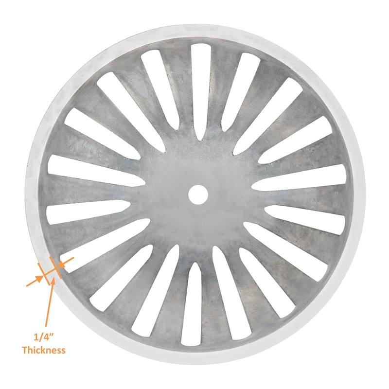 EquipmentBlvd FS-DS Aluminum Dome Strainer, Floor Sink Drain Cover for