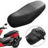 Motorcycle Seat Cover, Universal Motorcycle Seat Cover with Elastic Leather,