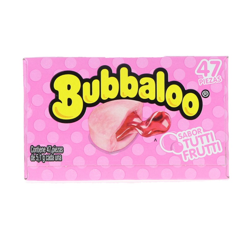Bubbaloo Chewing Gum Tutti Fruti 47 ct