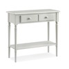 Leick Home Coastal Console Table, Solid Wood, 2 Storage Drawers,