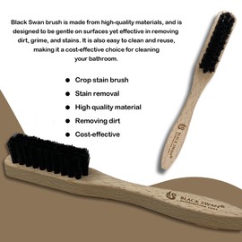 The Black Swan Distribution Corp Stain Brush for Carpet and Fabric, Soft and Densely Packed Bristles, Ideal for Stain Removal, Bathroom Brushes