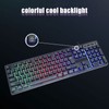 Keyboard Colorful Light Stable 104keys Suspended Keycap Wired Mechanical Gaming